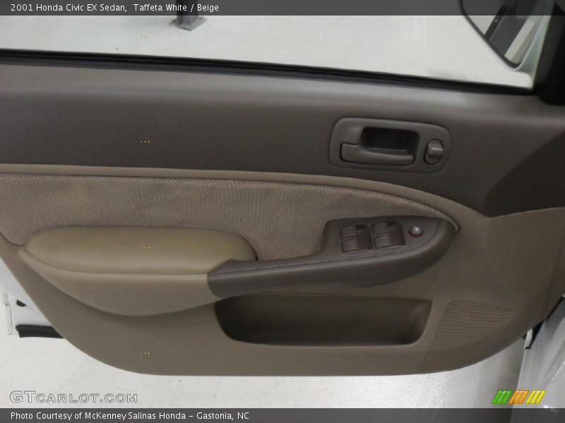 Taffeta White / Beige 2001 Honda Civic EX Sedan