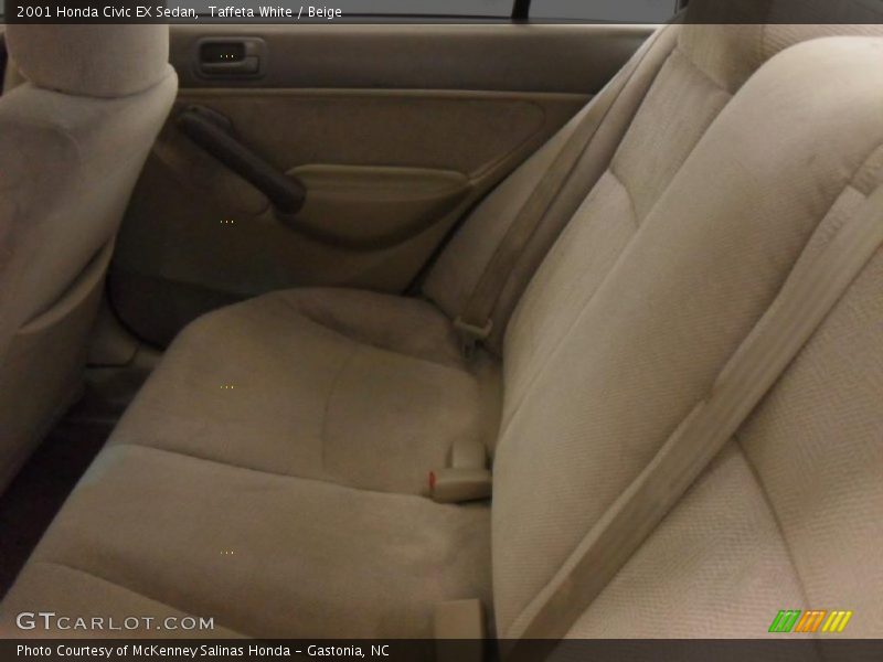 Taffeta White / Beige 2001 Honda Civic EX Sedan