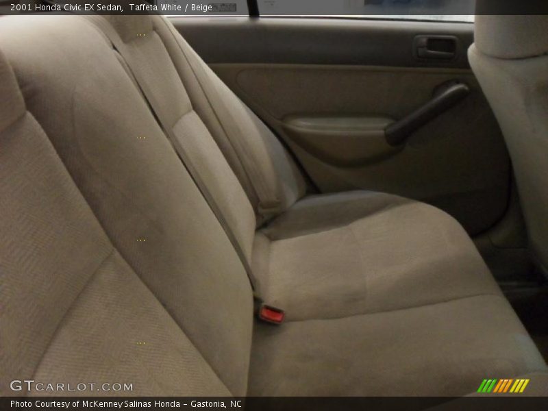 Taffeta White / Beige 2001 Honda Civic EX Sedan