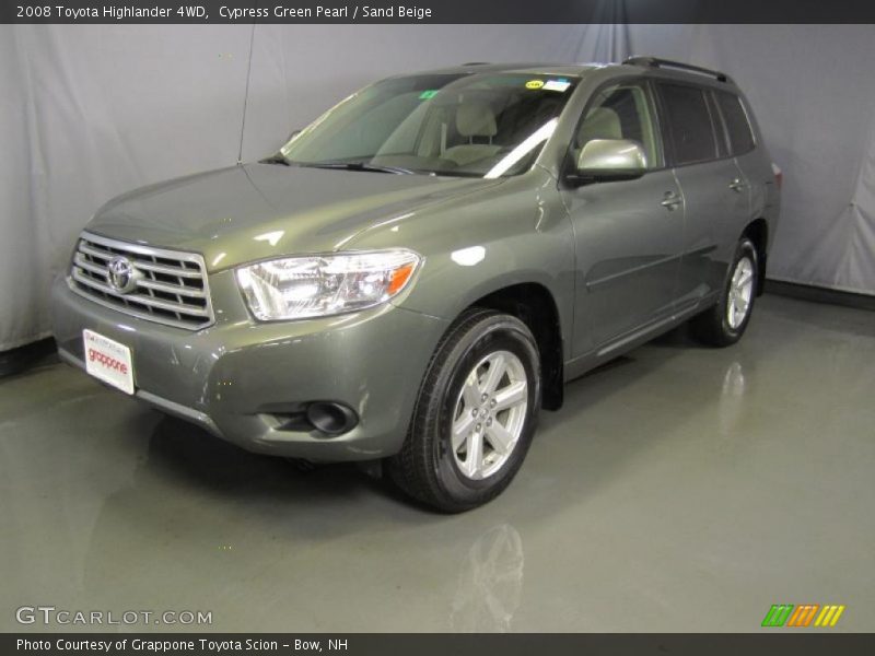 Cypress Green Pearl / Sand Beige 2008 Toyota Highlander 4WD