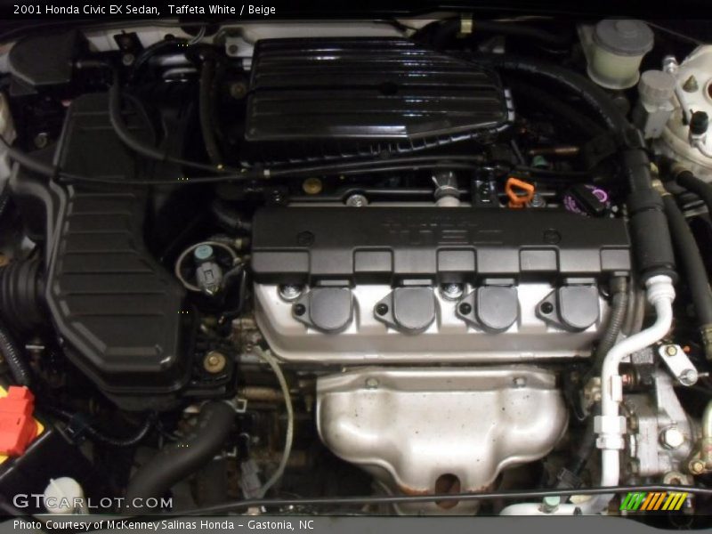 Taffeta White / Beige 2001 Honda Civic EX Sedan