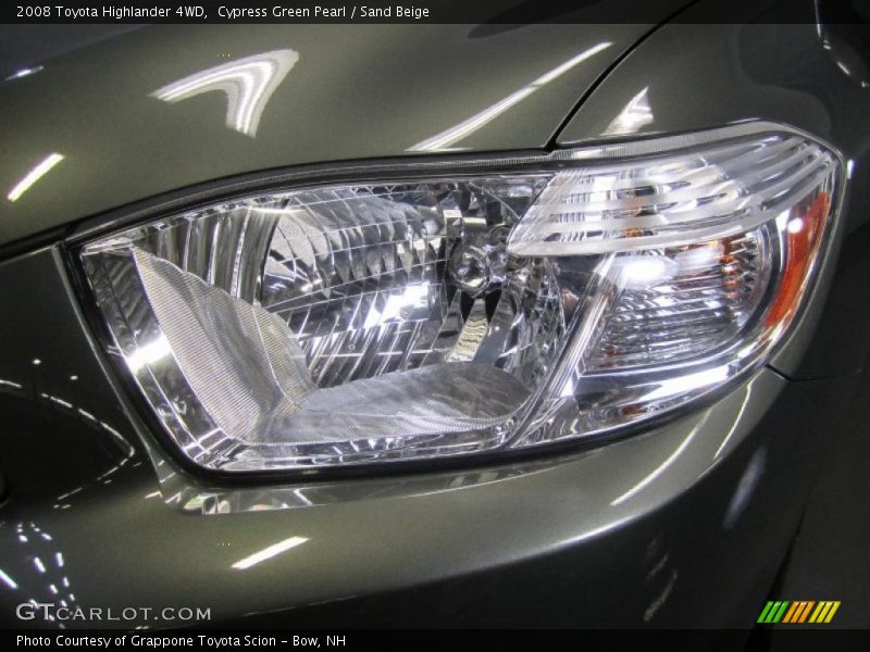 Cypress Green Pearl / Sand Beige 2008 Toyota Highlander 4WD