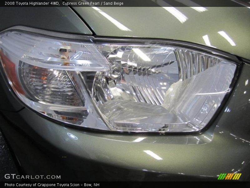 Cypress Green Pearl / Sand Beige 2008 Toyota Highlander 4WD
