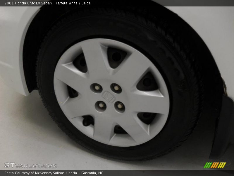 Taffeta White / Beige 2001 Honda Civic EX Sedan