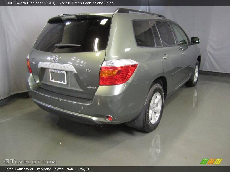 Cypress Green Pearl / Sand Beige 2008 Toyota Highlander 4WD