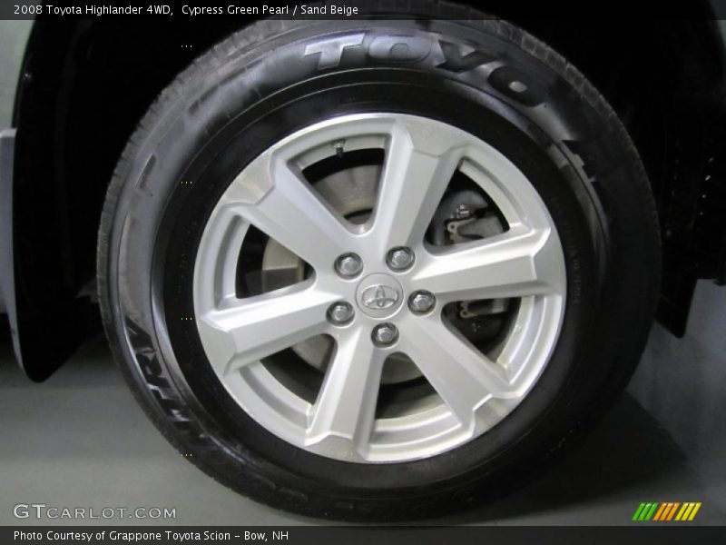 Cypress Green Pearl / Sand Beige 2008 Toyota Highlander 4WD