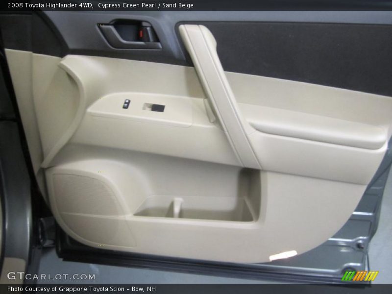 Cypress Green Pearl / Sand Beige 2008 Toyota Highlander 4WD