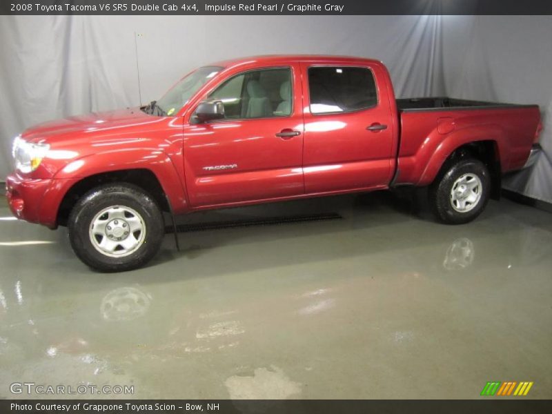 Impulse Red Pearl / Graphite Gray 2008 Toyota Tacoma V6 SR5 Double Cab 4x4