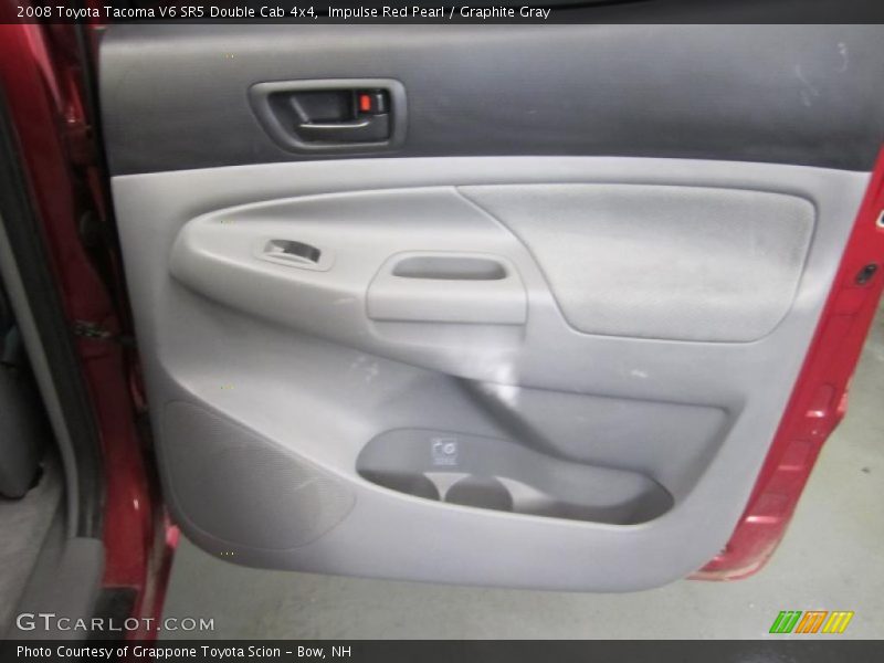 Impulse Red Pearl / Graphite Gray 2008 Toyota Tacoma V6 SR5 Double Cab 4x4