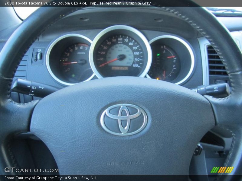 Impulse Red Pearl / Graphite Gray 2008 Toyota Tacoma V6 SR5 Double Cab 4x4