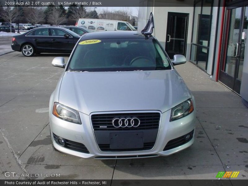 Ice Silver Metallic / Black 2009 Audi A3 2.0T quattro