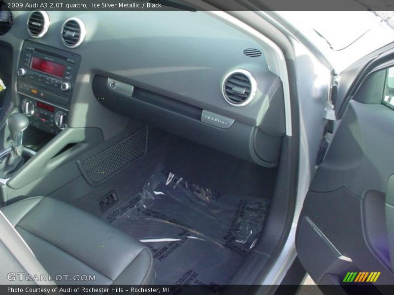Ice Silver Metallic / Black 2009 Audi A3 2.0T quattro