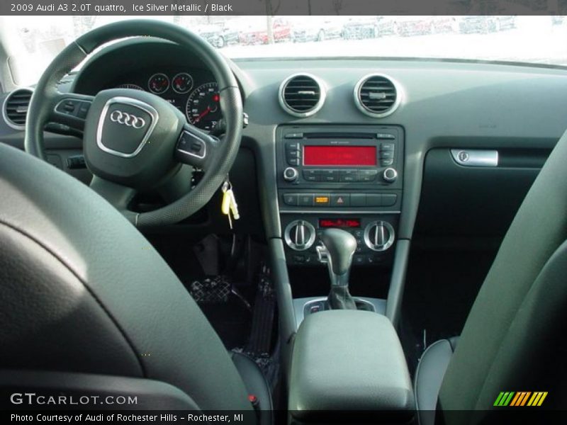 Ice Silver Metallic / Black 2009 Audi A3 2.0T quattro