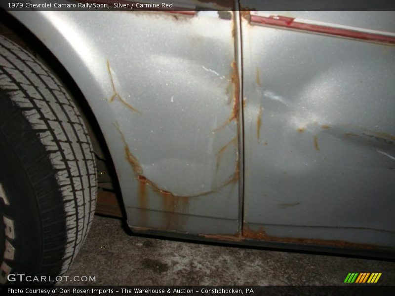 Silver / Carmine Red 1979 Chevrolet Camaro Rally Sport