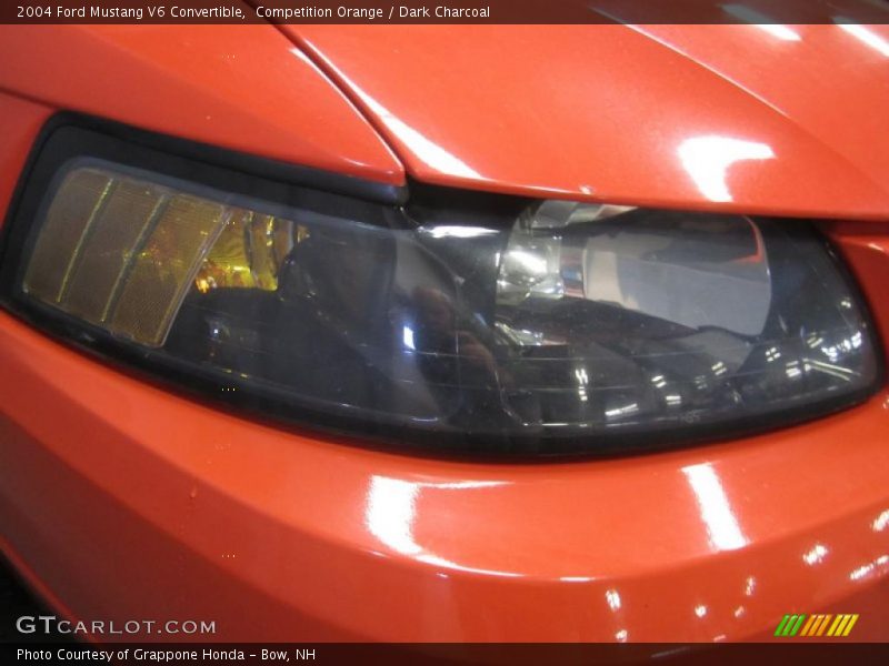 Competition Orange / Dark Charcoal 2004 Ford Mustang V6 Convertible
