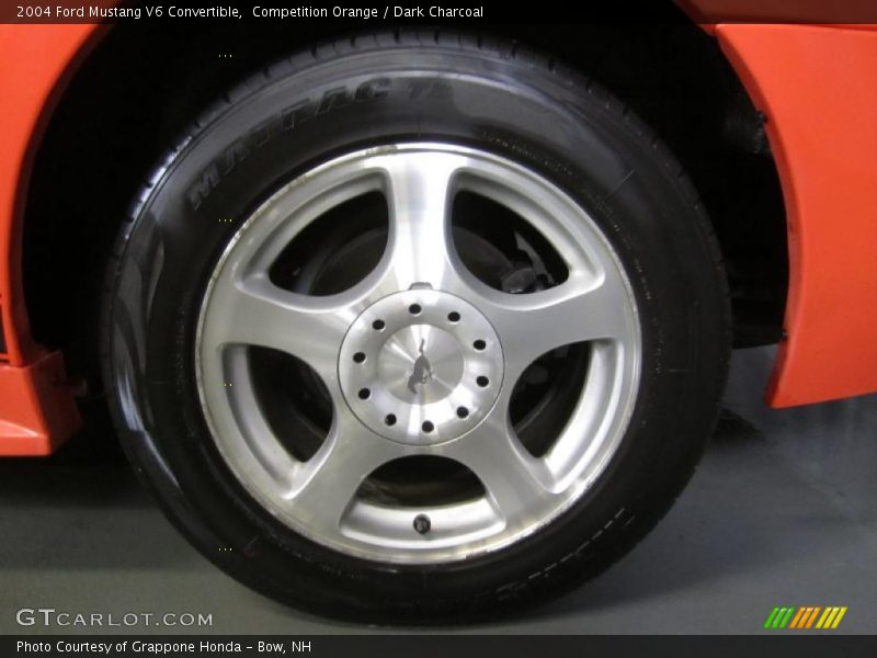 Competition Orange / Dark Charcoal 2004 Ford Mustang V6 Convertible