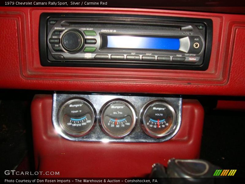 Controls of 1979 Camaro Rally Sport