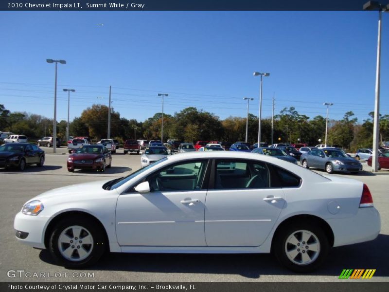 Summit White / Gray 2010 Chevrolet Impala LT