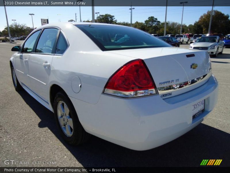 Summit White / Gray 2010 Chevrolet Impala LT