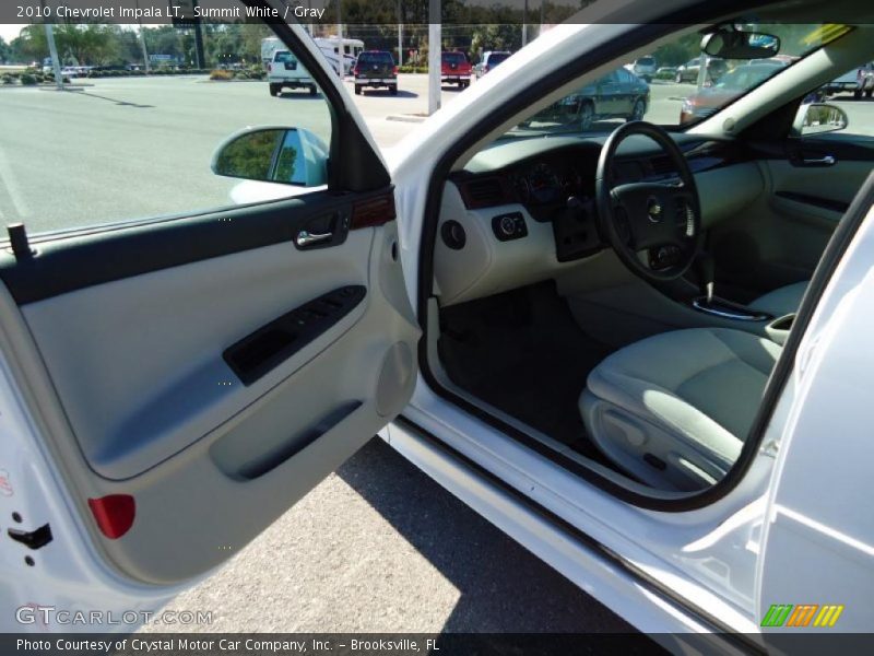 Summit White / Gray 2010 Chevrolet Impala LT