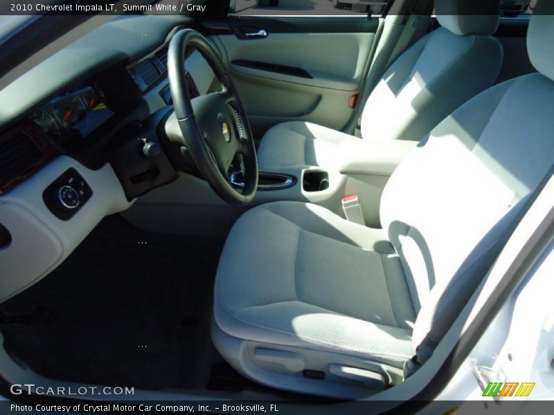 Summit White / Gray 2010 Chevrolet Impala LT