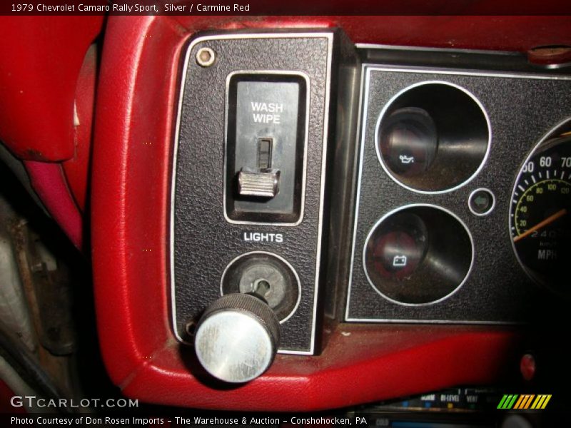 Controls of 1979 Camaro Rally Sport