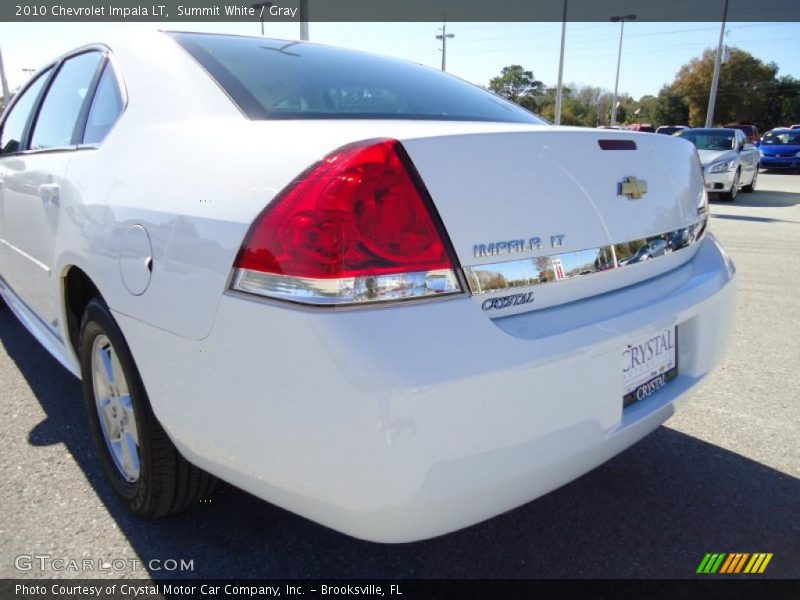 Summit White / Gray 2010 Chevrolet Impala LT