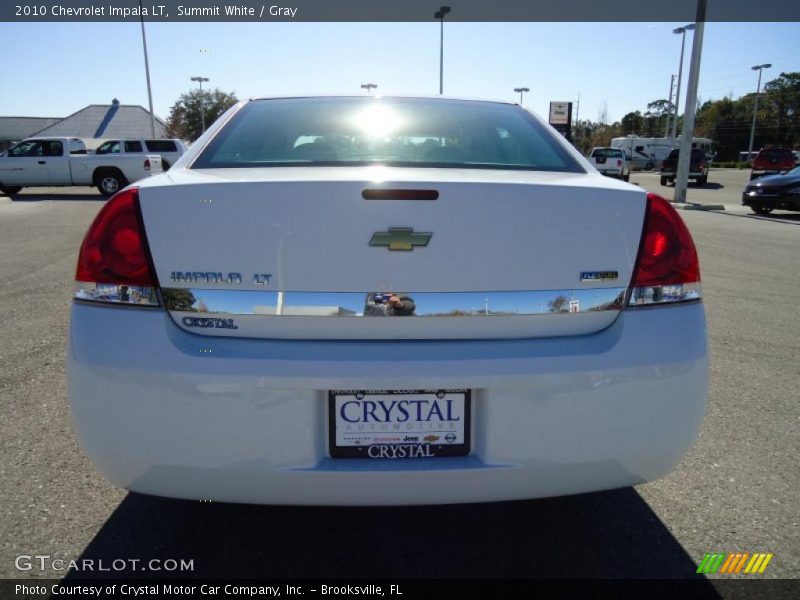Summit White / Gray 2010 Chevrolet Impala LT