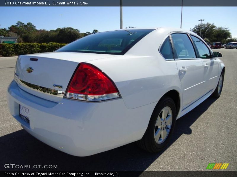 Summit White / Gray 2010 Chevrolet Impala LT