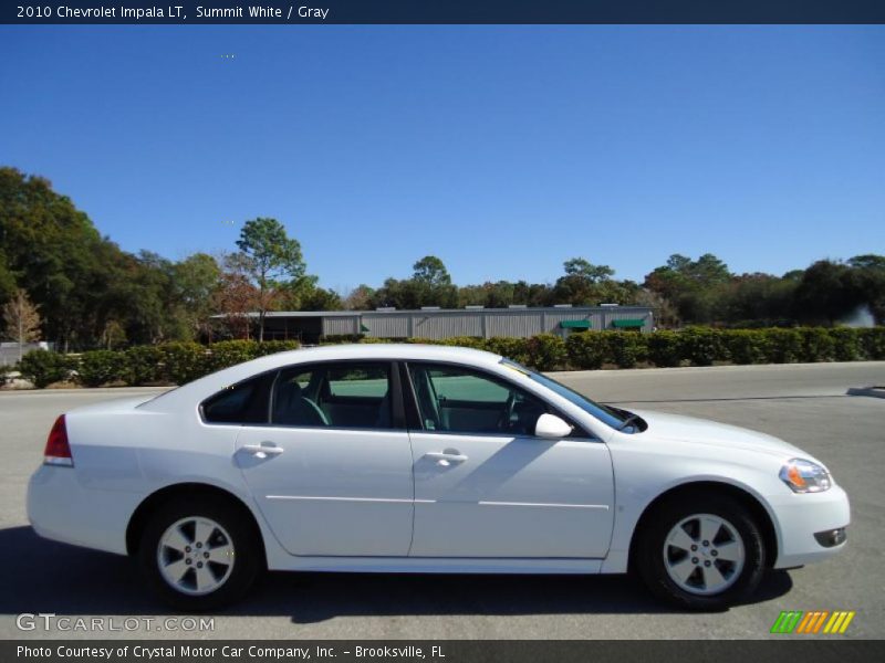 Summit White / Gray 2010 Chevrolet Impala LT