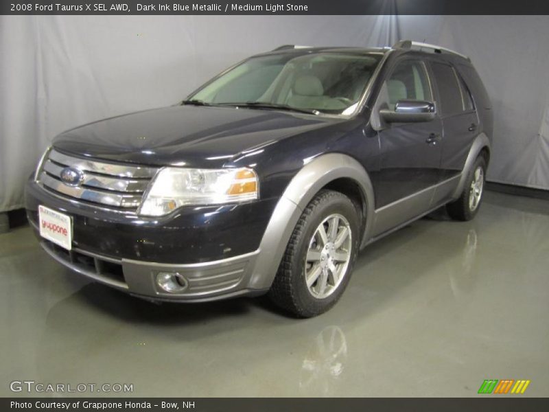 Dark Ink Blue Metallic / Medium Light Stone 2008 Ford Taurus X SEL AWD