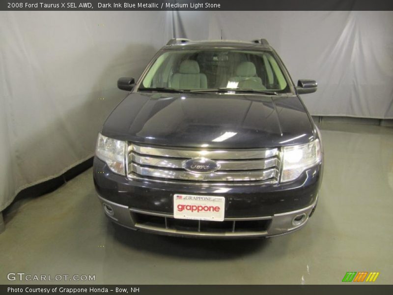 Dark Ink Blue Metallic / Medium Light Stone 2008 Ford Taurus X SEL AWD