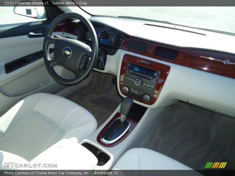 Summit White / Gray 2010 Chevrolet Impala LT