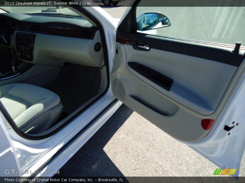 Summit White / Gray 2010 Chevrolet Impala LT
