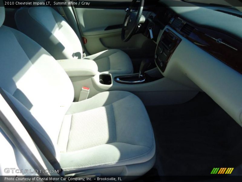 Summit White / Gray 2010 Chevrolet Impala LT