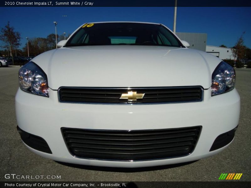 Summit White / Gray 2010 Chevrolet Impala LT