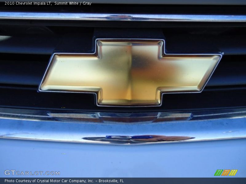 Summit White / Gray 2010 Chevrolet Impala LT