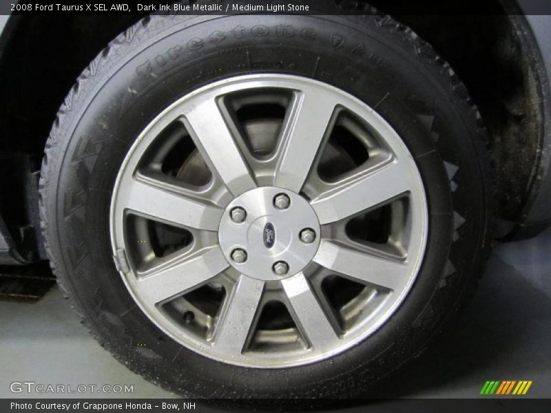 Dark Ink Blue Metallic / Medium Light Stone 2008 Ford Taurus X SEL AWD