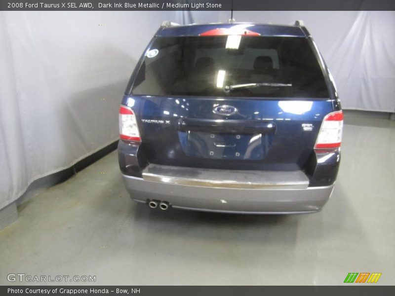 Dark Ink Blue Metallic / Medium Light Stone 2008 Ford Taurus X SEL AWD