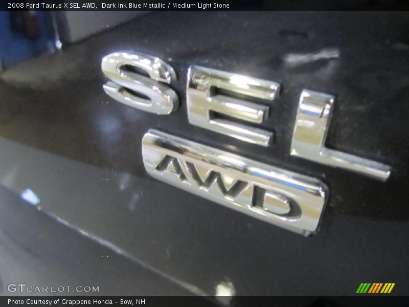Dark Ink Blue Metallic / Medium Light Stone 2008 Ford Taurus X SEL AWD