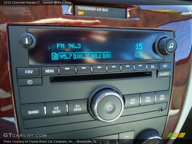 Summit White / Gray 2010 Chevrolet Impala LT