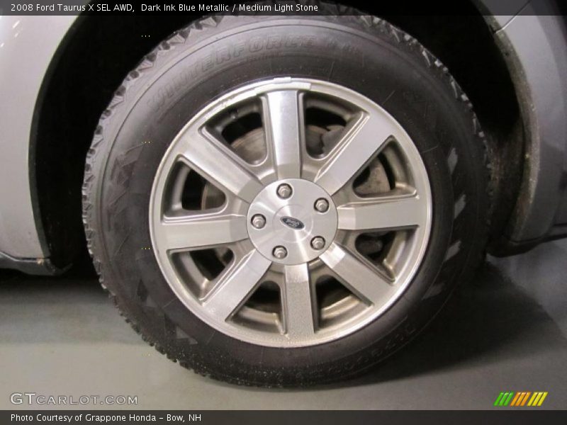 Dark Ink Blue Metallic / Medium Light Stone 2008 Ford Taurus X SEL AWD