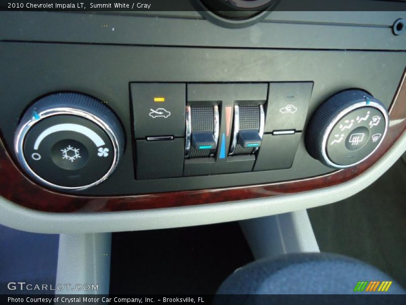 Summit White / Gray 2010 Chevrolet Impala LT