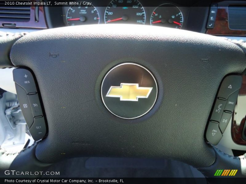Summit White / Gray 2010 Chevrolet Impala LT