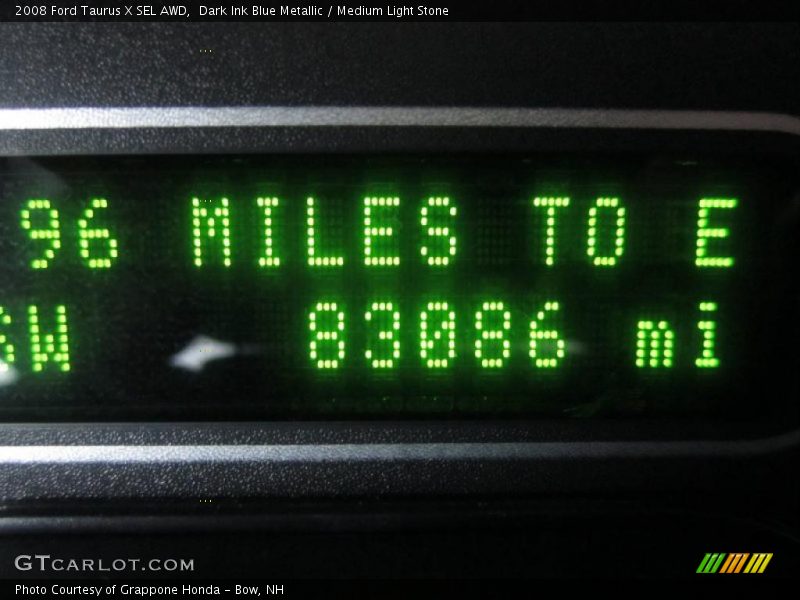 Dark Ink Blue Metallic / Medium Light Stone 2008 Ford Taurus X SEL AWD