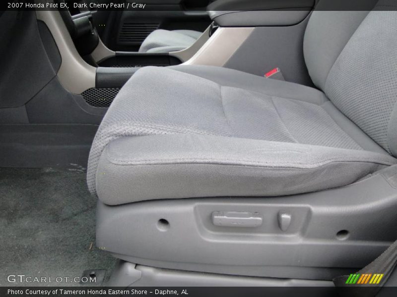 Dark Cherry Pearl / Gray 2007 Honda Pilot EX