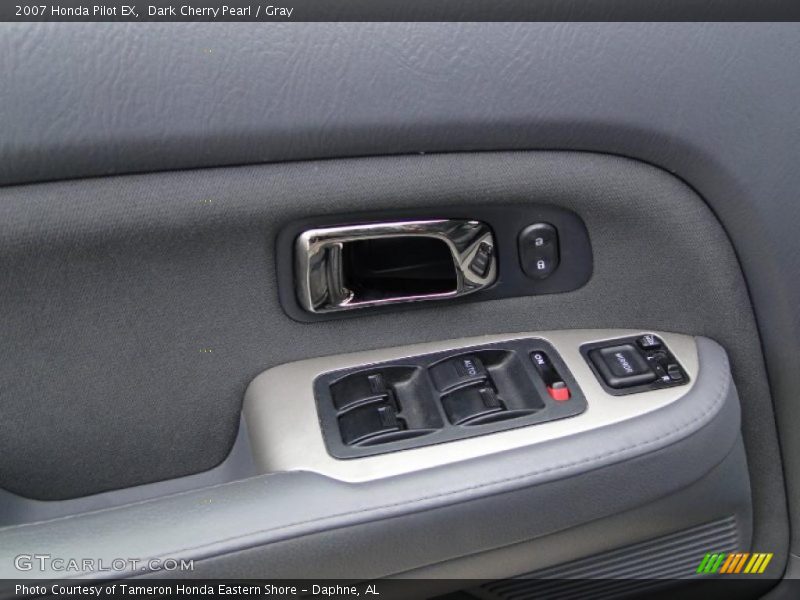 Dark Cherry Pearl / Gray 2007 Honda Pilot EX