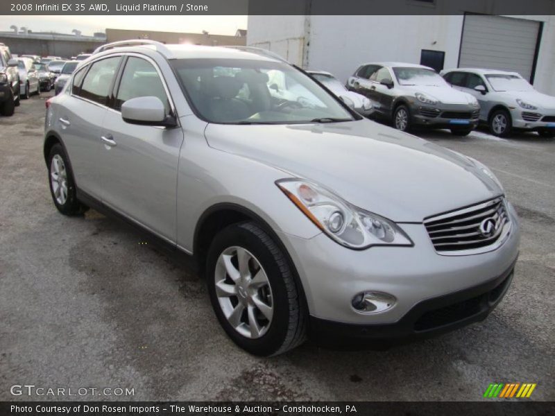 Liquid Platinum / Stone 2008 Infiniti EX 35 AWD