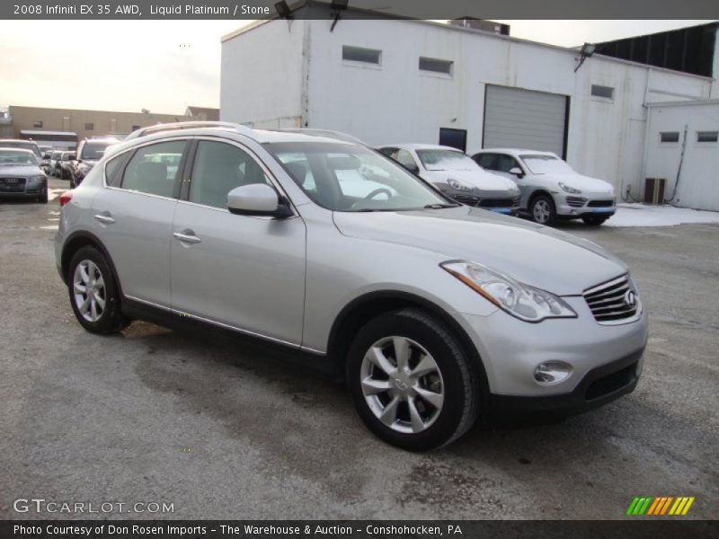 Liquid Platinum / Stone 2008 Infiniti EX 35 AWD