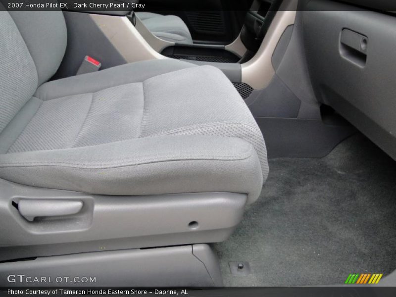 Dark Cherry Pearl / Gray 2007 Honda Pilot EX
